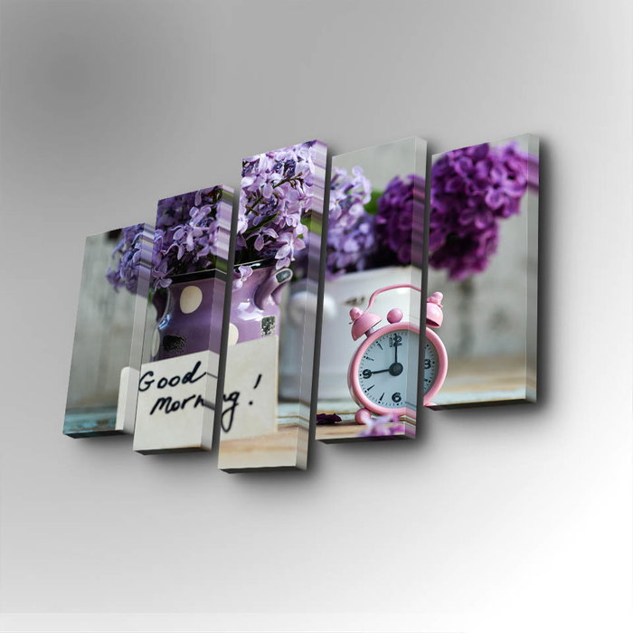 Wallity Cuadro Decorativo en Lienzo 5 Piezas Multicolor Wallity Cuadro Decorativo en Lienzo 5 Piezas Multicolor